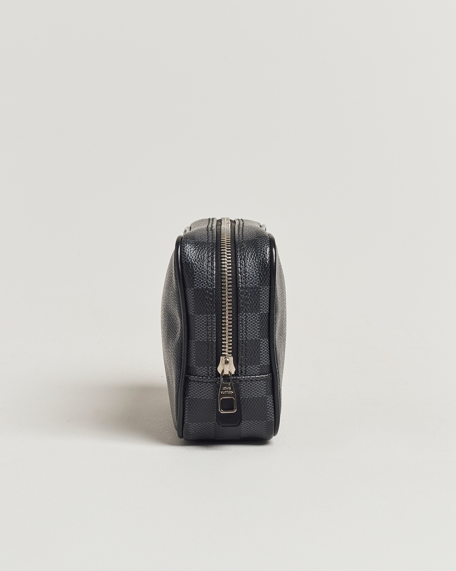 Herre | Louis Vuitton Pre-Owned Toilet Pouch PM Damier Graphite | Louis Vuitton Pre-Owned | Toilet Pouch PM Damier Graphite