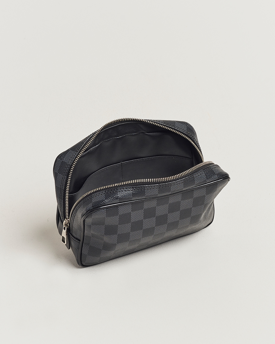 Herre | Louis Vuitton Pre-Owned Toilet Pouch PM Damier Graphite | Louis Vuitton Pre-Owned | Toilet Pouch PM Damier Graphite