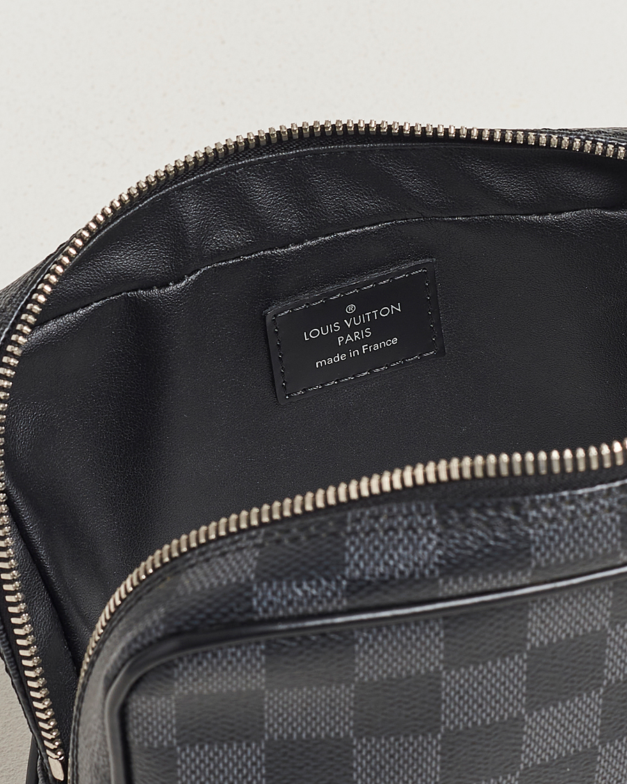 Herre | Louis Vuitton Pre-Owned Toilet Pouch PM Damier Graphite | Louis Vuitton Pre-Owned | Toilet Pouch PM Damier Graphite