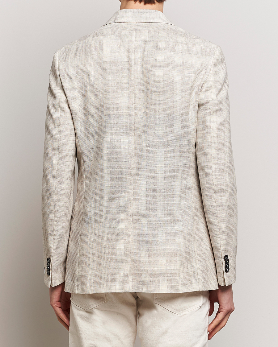 Herre | Blazere & jakker | Tiger of Sweden | Julien Half Lined Checked Blazer Natural White