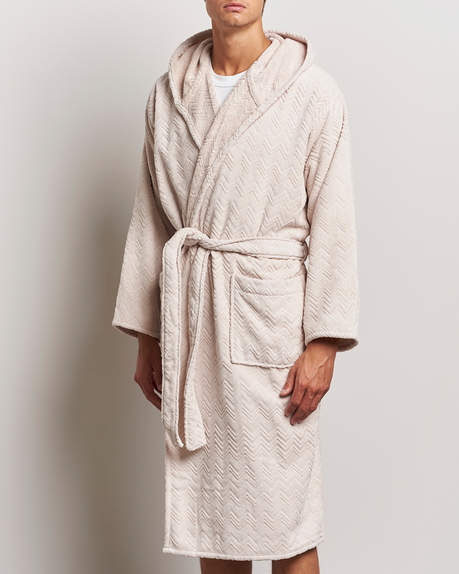 Herre | Pyjamas & Morgenkåber | Missoni Home | Chalk Bath Robe Beige