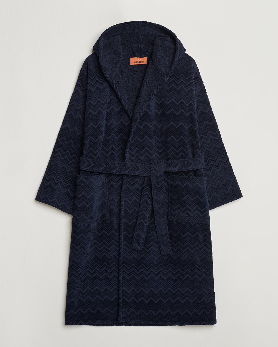 Herre | Pyjamas & Morgenkåber | Missoni Home | Chalk Bath Robe Navy