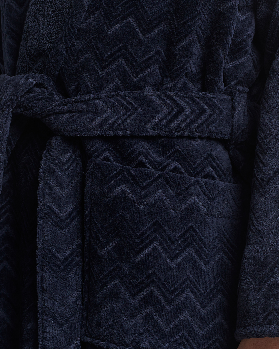 Herre | Pyjamas & Morgenkåber | Missoni Home | Chalk Bath Robe Navy