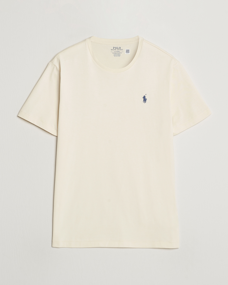 Herre | T-Shirts | Polo Ralph Lauren | Crew Neck T-Shirt Herbal Milk