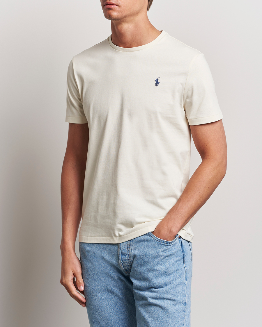 Herre | Hvide t-shirts | Polo Ralph Lauren | Crew Neck T-Shirt Herbal Milk