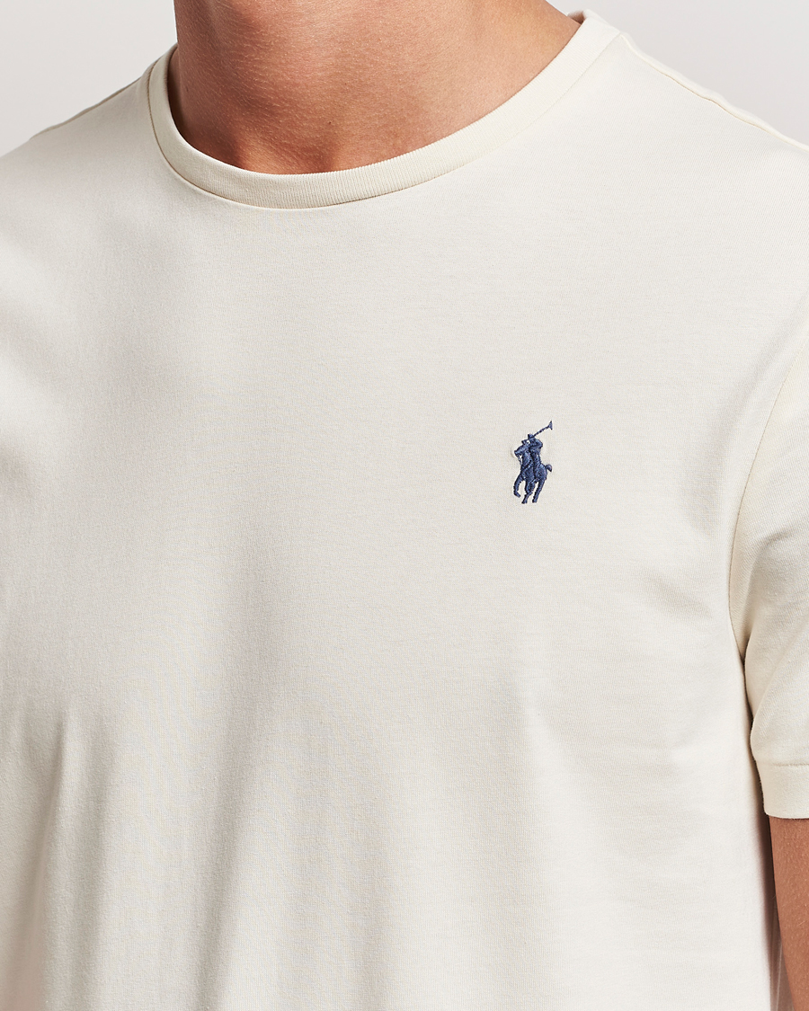 Herre | T-Shirts | Polo Ralph Lauren | Crew Neck T-Shirt Herbal Milk