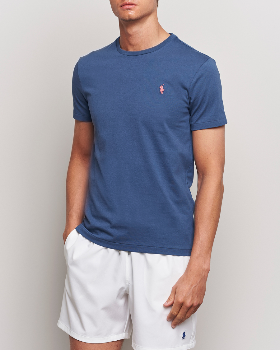 Herre | T-Shirts | Polo Ralph Lauren | Crew Neck T-Shirt Clancy Blue
