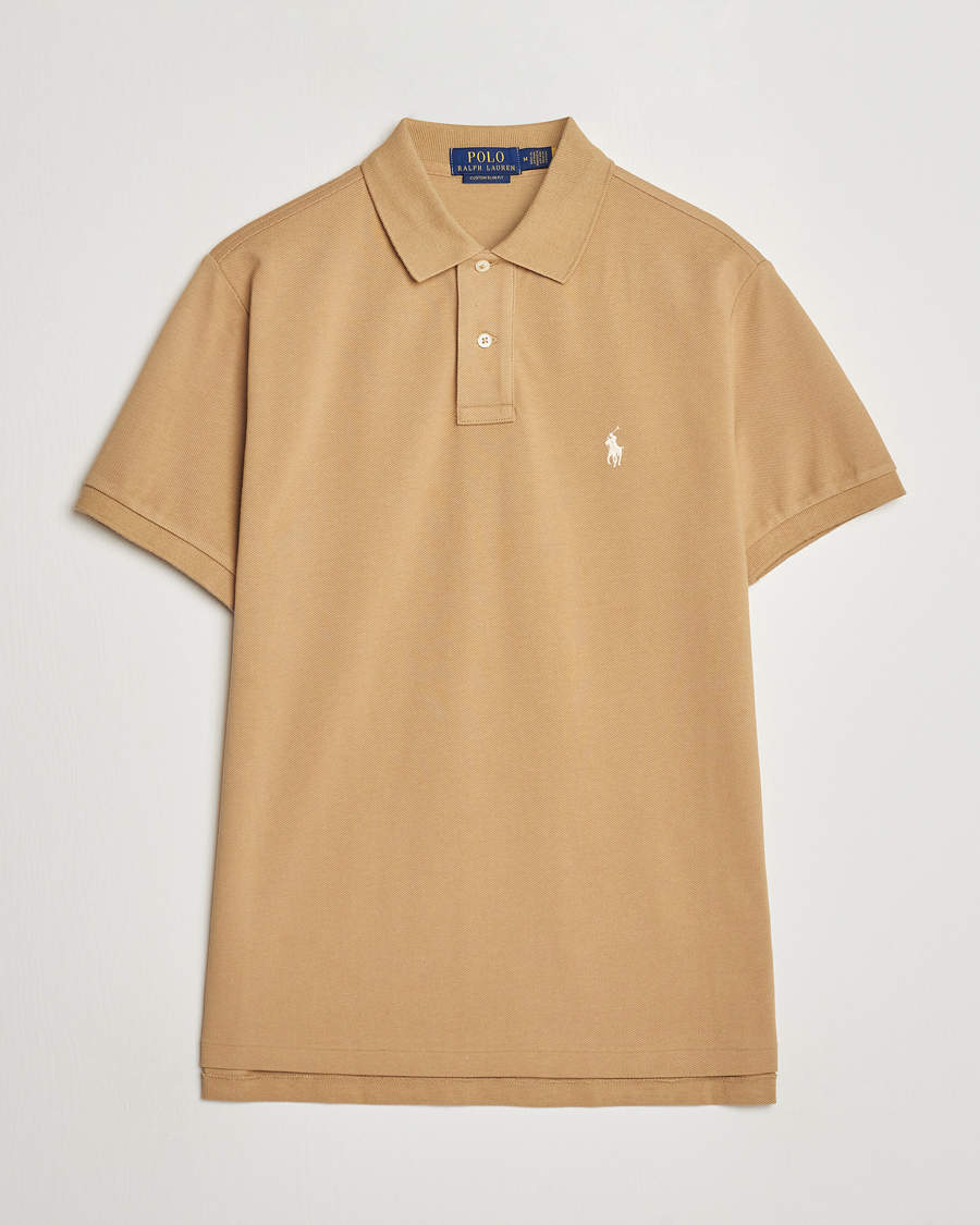 Herre | Polotrøjer | Polo Ralph Lauren | Custom Slim Fit Polo Café Tan