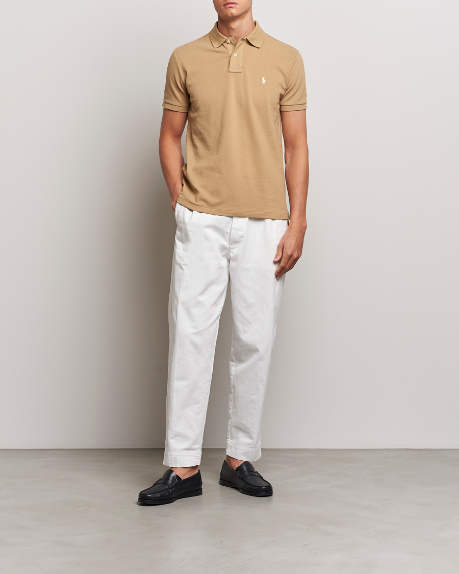 Herre | Polotrøjer | Polo Ralph Lauren | Custom Slim Fit Polo Café Tan