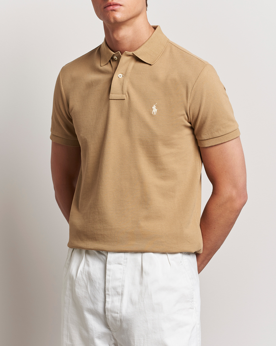 Herre | Polotrøjer | Polo Ralph Lauren | Custom Slim Fit Polo Café Tan