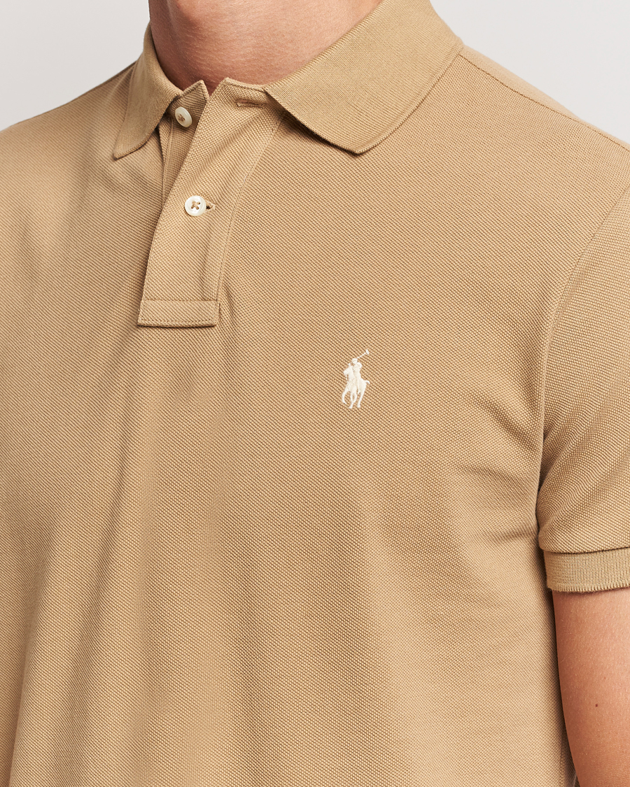 Herre | Polotrøjer | Polo Ralph Lauren | Custom Slim Fit Polo Café Tan