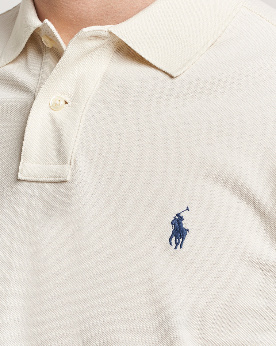 Herre | Polotrøjer | Polo Ralph Lauren | Custom Slim Fit Polo Herbal Milk