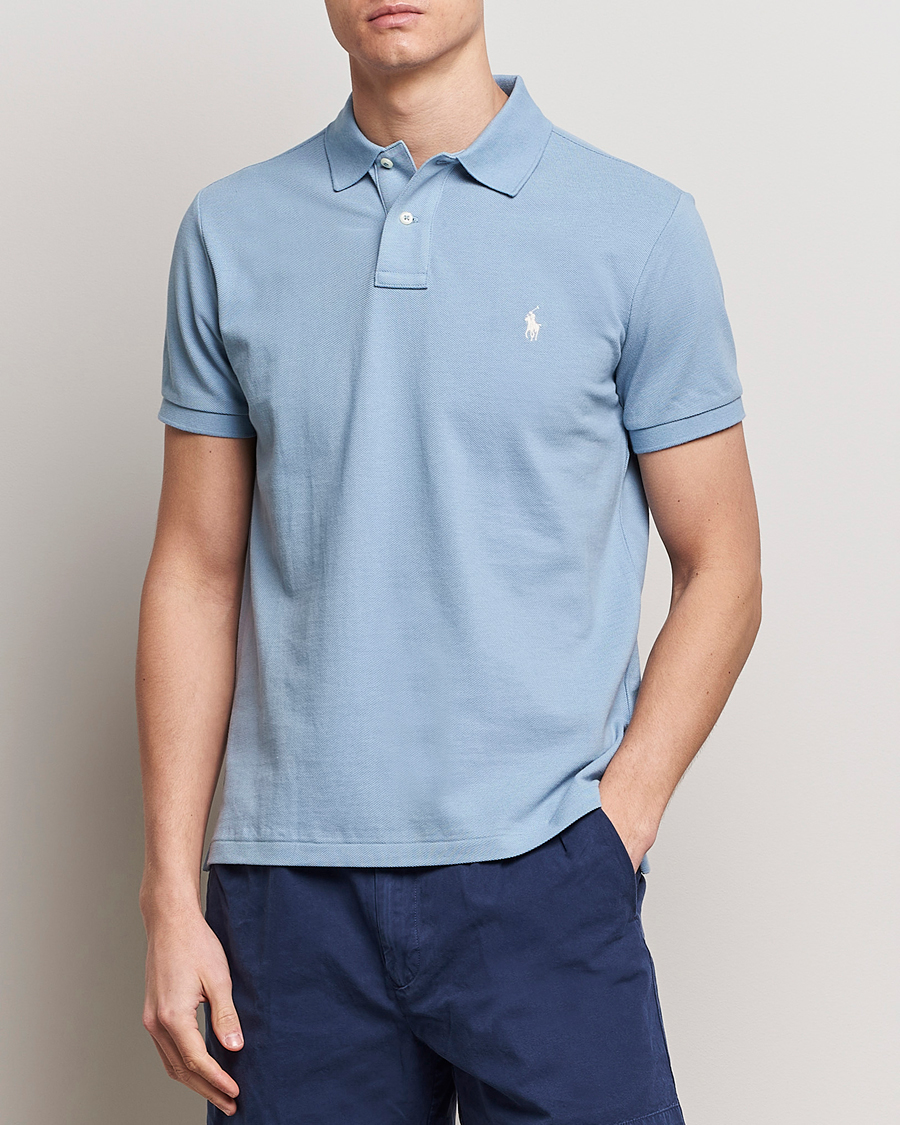 Herre | Nyheder | Polo Ralph Lauren | Custom Slim Fit Polo Vessel Blue