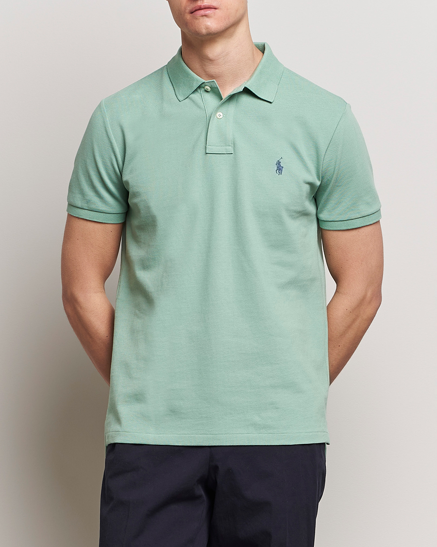 Herre | Nyheder | Polo Ralph Lauren | Custom Slim Fit Polo Faded Mint