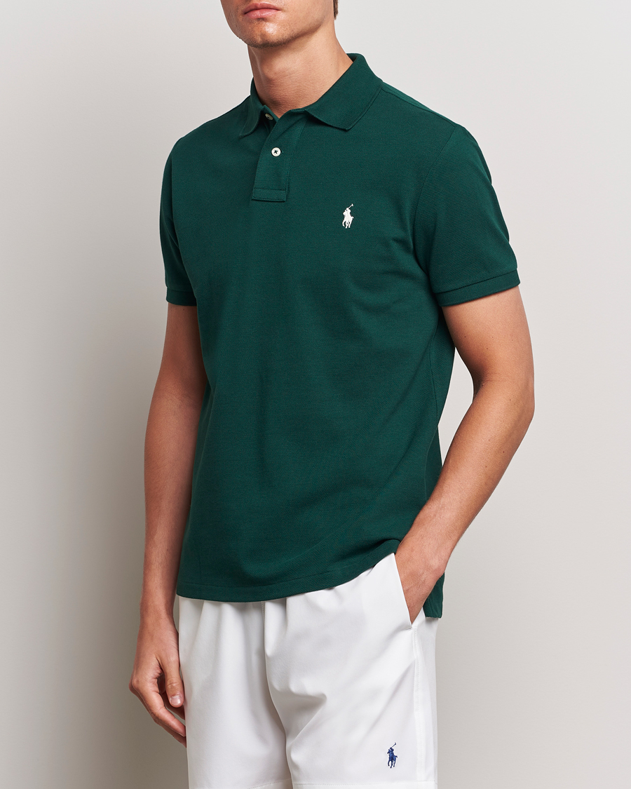 Herre | Nyheder | Polo Ralph Lauren | Custom Slim Fit Polo Moss Agate