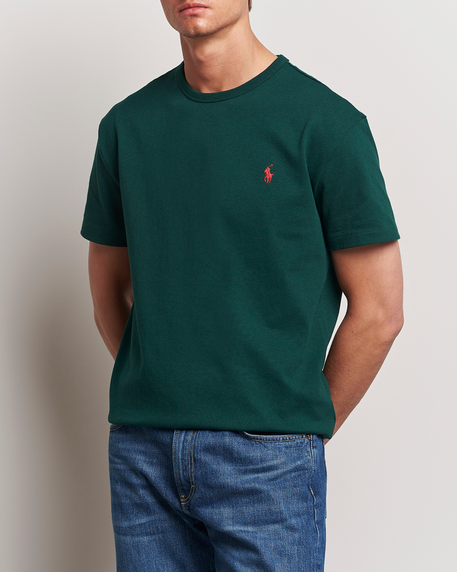 Herre | T-Shirts | Polo Ralph Lauren | Heavyweight Crew Neck T-Shirt Moss Agate