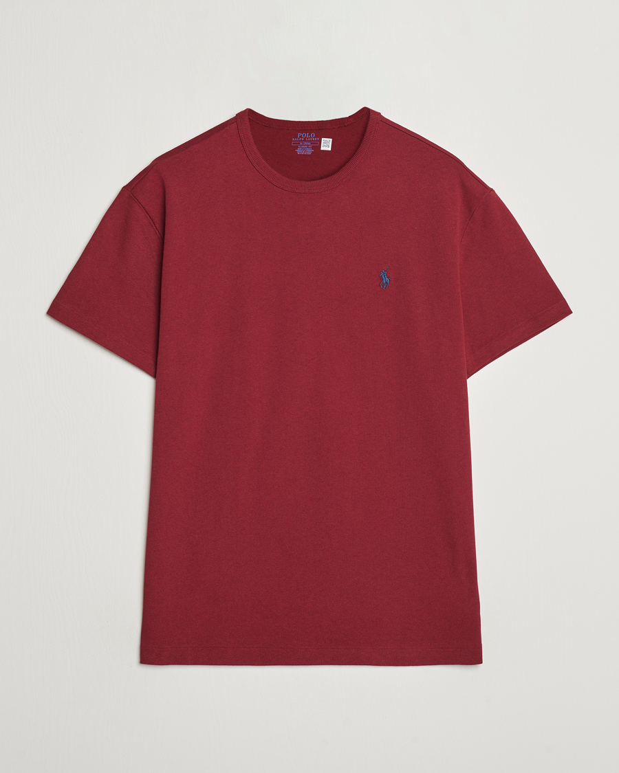 Herre | T-Shirts | Polo Ralph Lauren | Heavyweight Crew Neck T-Shirt Red Carpet