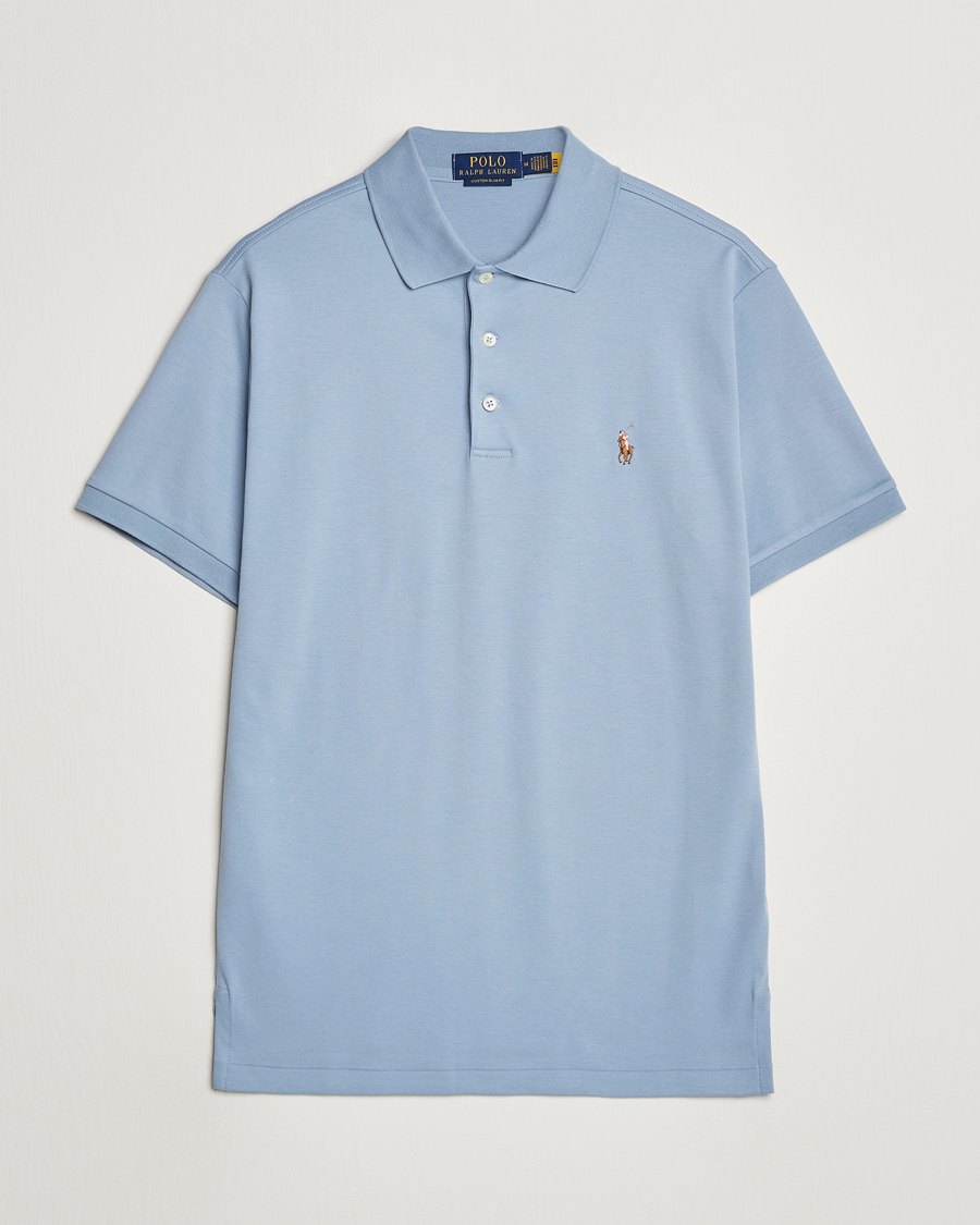 Herre | Polotrøjer | Polo Ralph Lauren | Luxury Pima Cotton Polo Vessel Blue
