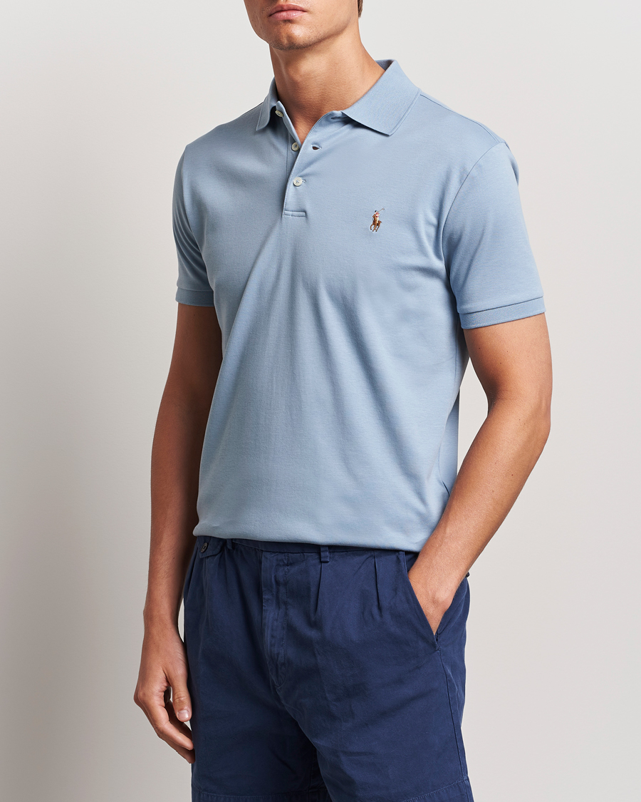 Herre | Polotrøjer | Polo Ralph Lauren | Luxury Pima Cotton Polo Vessel Blue