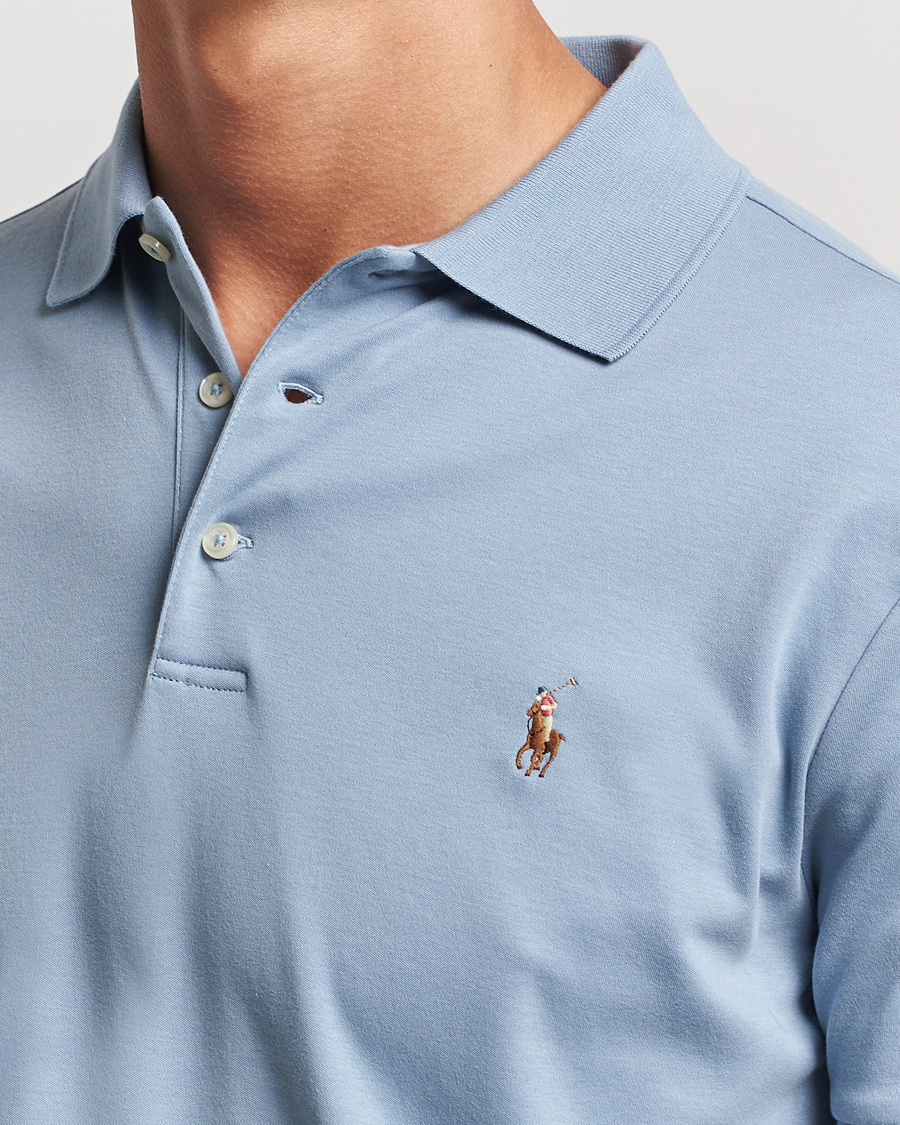 Herre | Polotrøjer | Polo Ralph Lauren | Luxury Pima Cotton Polo Vessel Blue