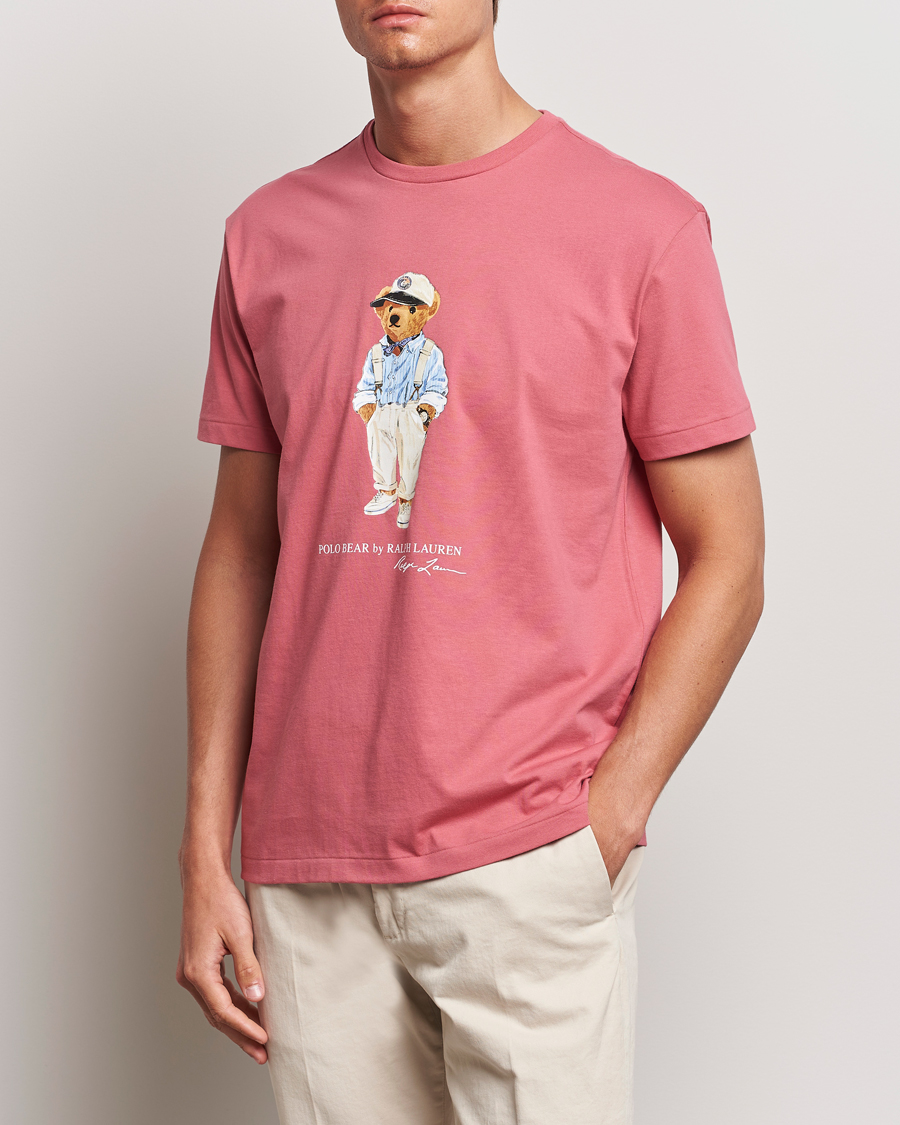 Herre |  | Polo Ralph Lauren | Printed Hemingway Bear T-Shirt Adirondack Red
