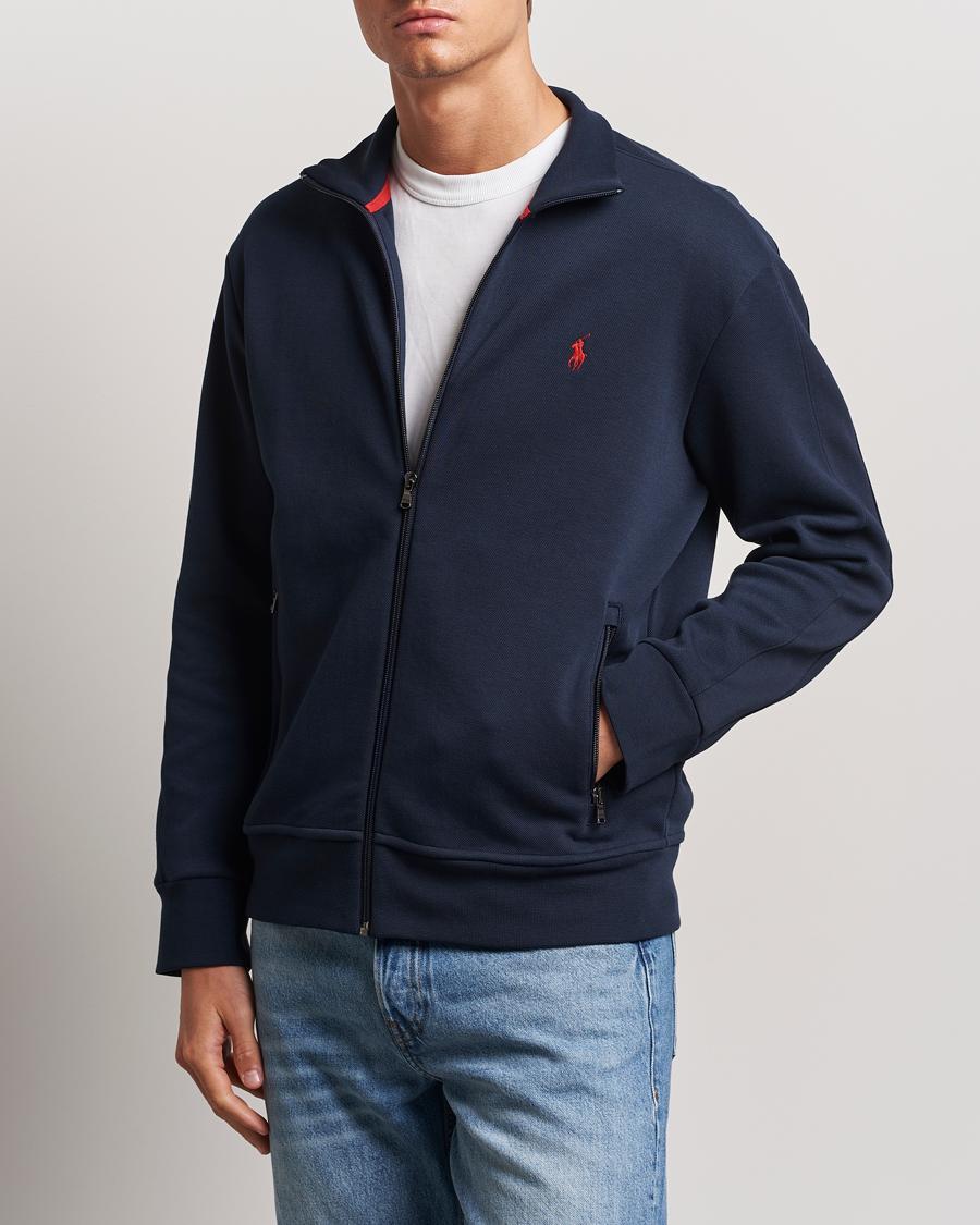 Herre |  | Polo Ralph Lauren | Tech Double Knit Full Zip Aviator Navy