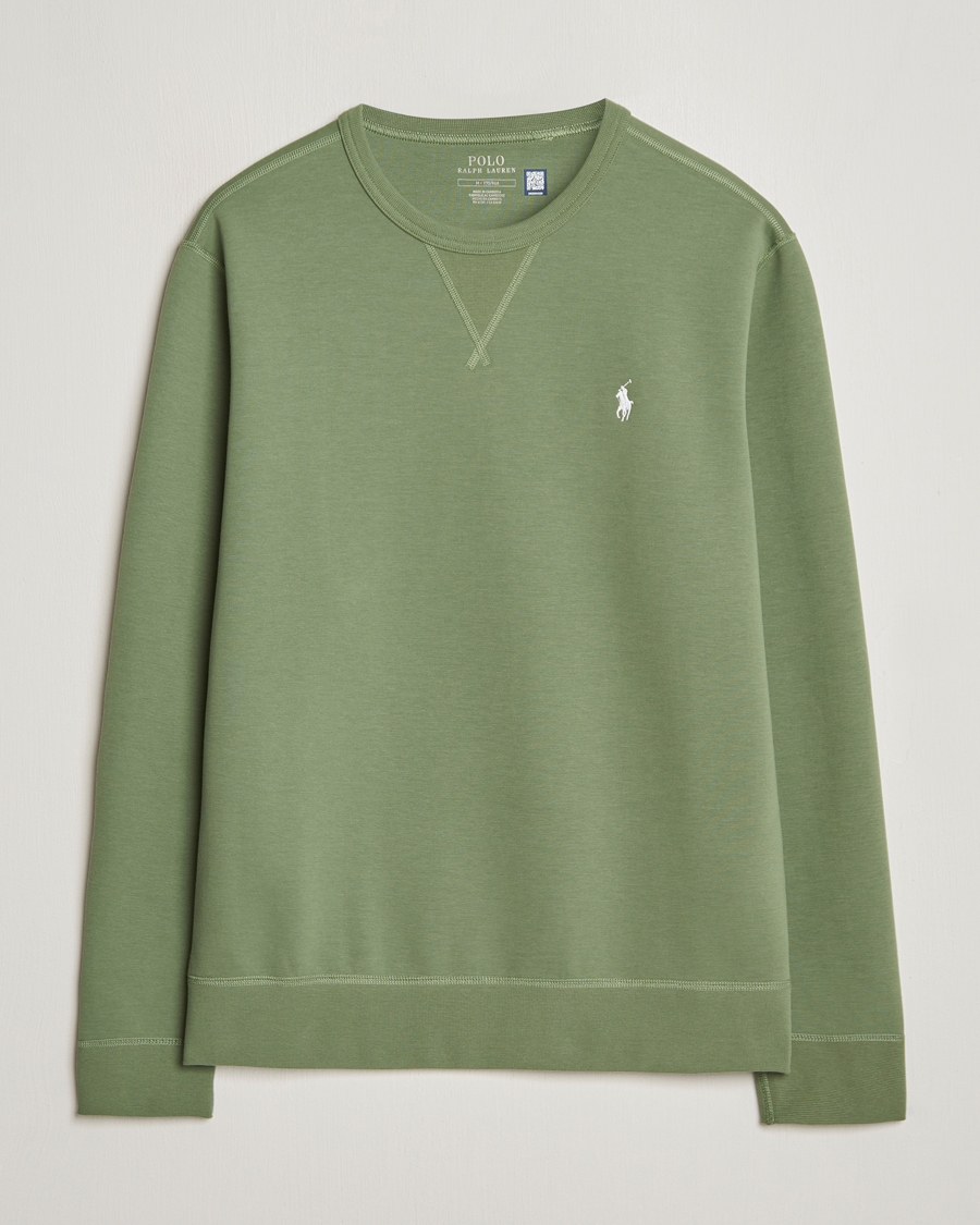 Herre | Trøjer | Polo Ralph Lauren | Tech Double Knit Crew Neck Sweatshirt Cargo Green