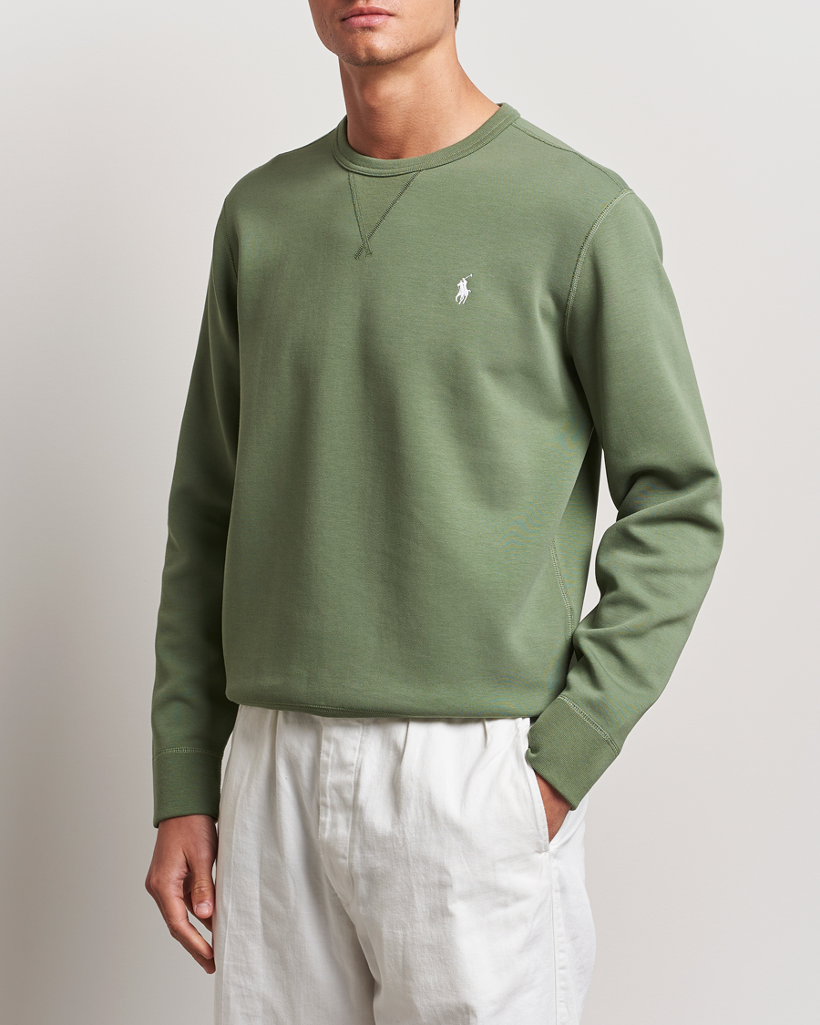 Herre | Trøjer | Polo Ralph Lauren | Tech Double Knit Crew Neck Sweatshirt Cargo Green