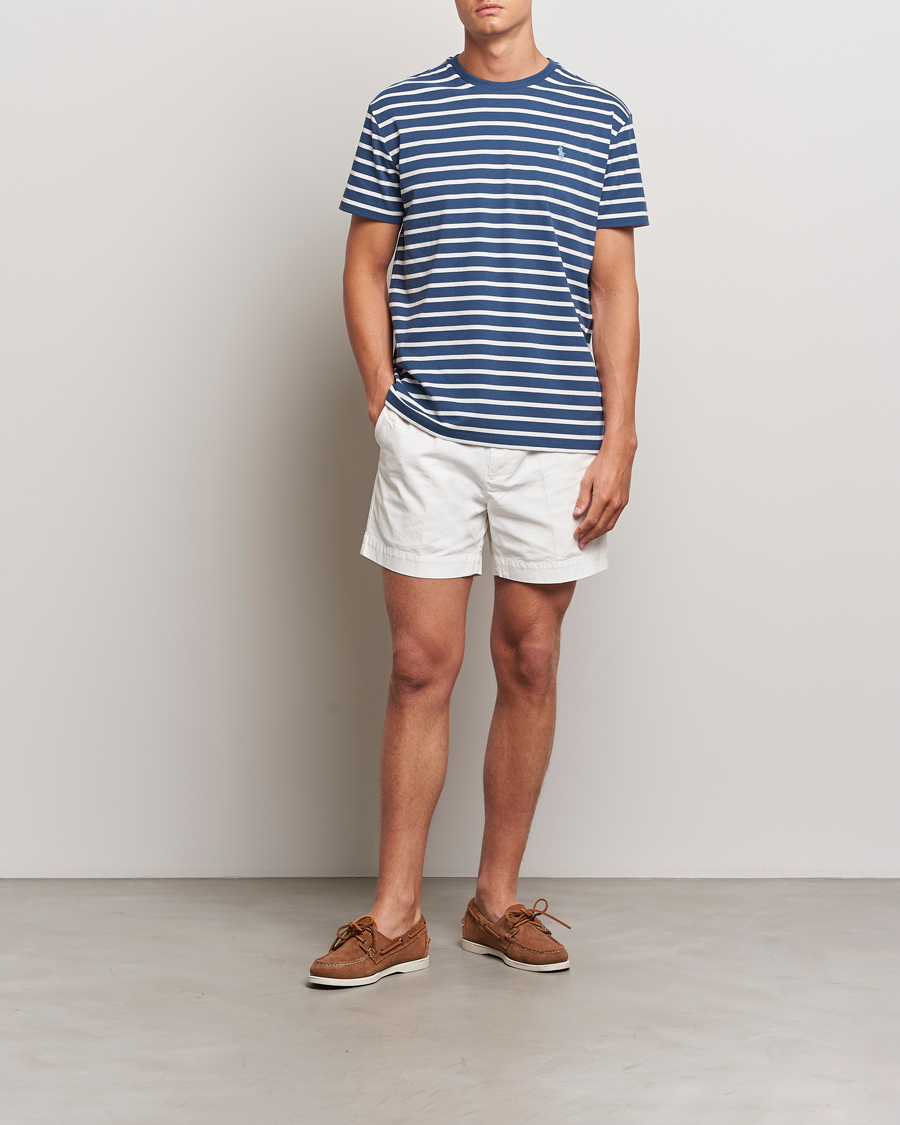 Herre | T-Shirts | Polo Ralph Lauren | Striped Crew Neck T-Shirt Clancy Blue/Nevis