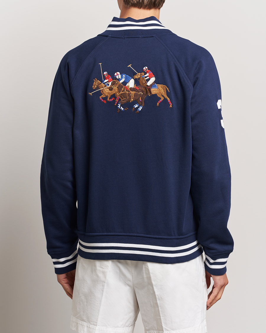 Herre | Jakker | Polo Ralph Lauren | Match Club Baseball Jacket Newport Navy