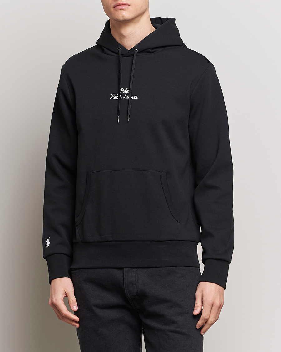 Herre | Trøjer | Polo Ralph Lauren | Central Logo Hoodie Polo Black