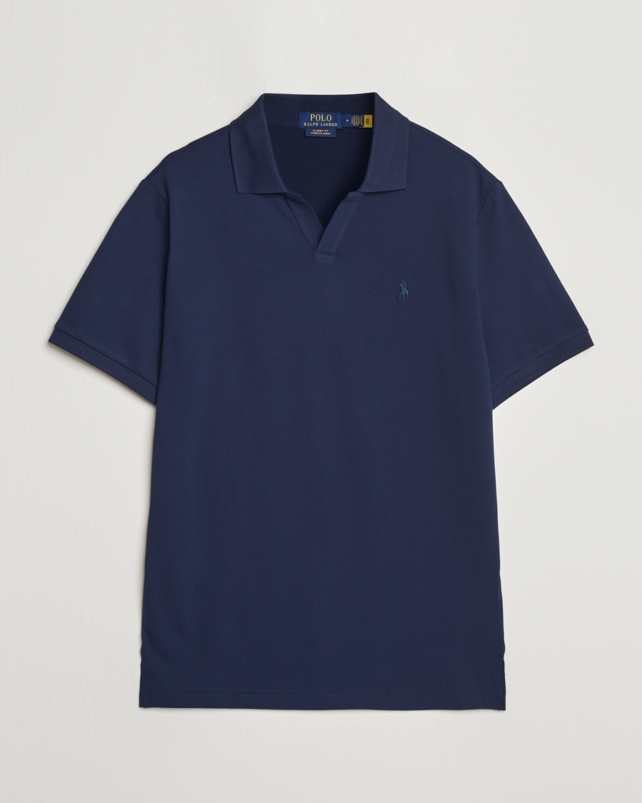 Herre | Polotrøjer | Polo Ralph Lauren | Classic Fit Open Collar Polo Refined Navy
