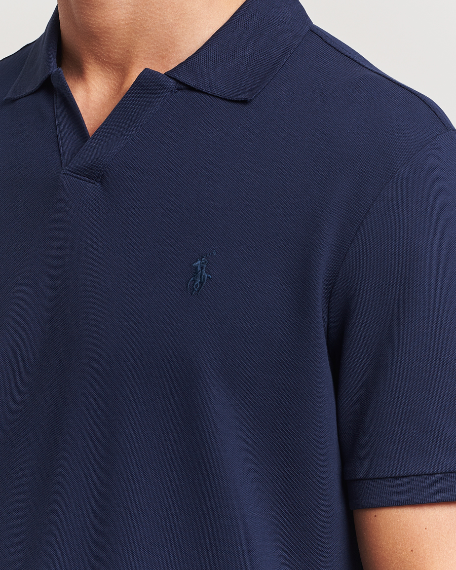 Herre | Polotrøjer | Polo Ralph Lauren | Classic Fit Open Collar Polo Refined Navy