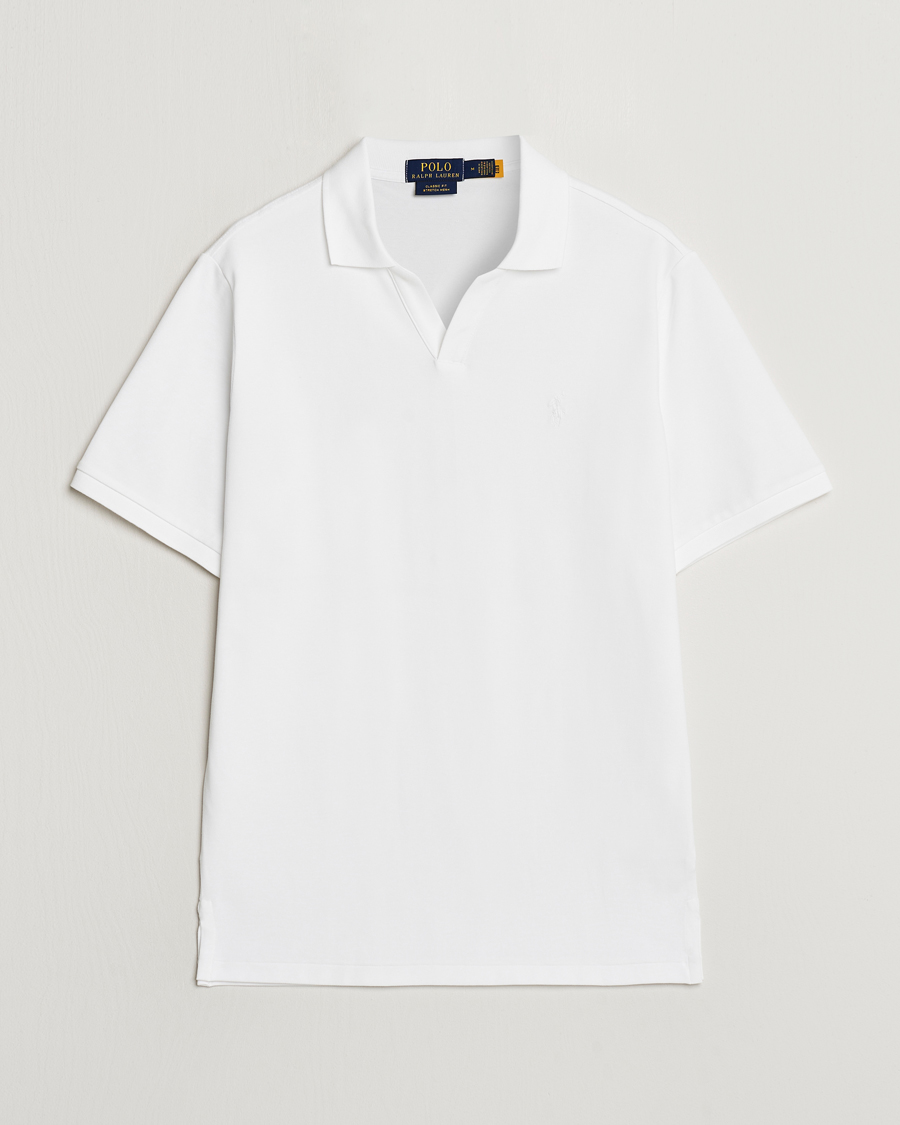 Herre | Polotrøjer | Polo Ralph Lauren | Classic Fit Open Collar Polo White