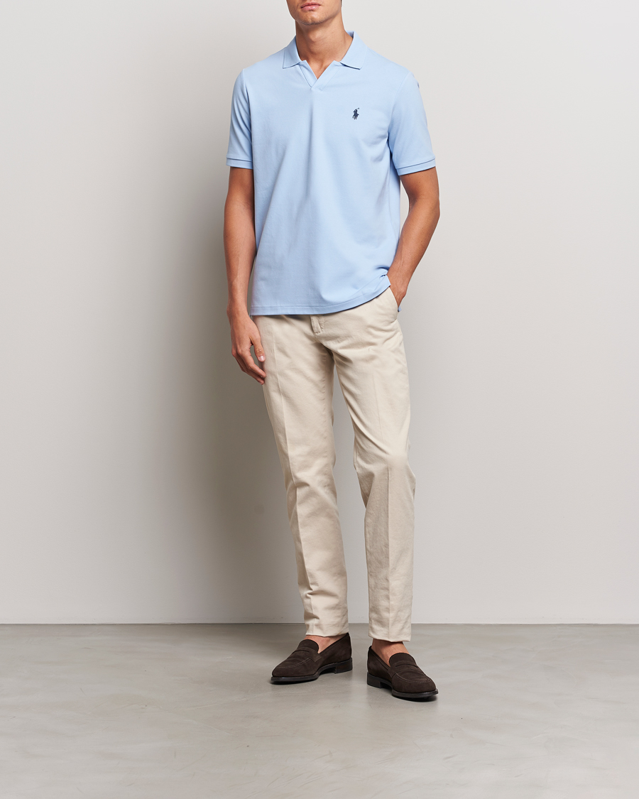 Herre | Polotrøjer | Polo Ralph Lauren | Classic Fit Open Collar Polo Office Blue
