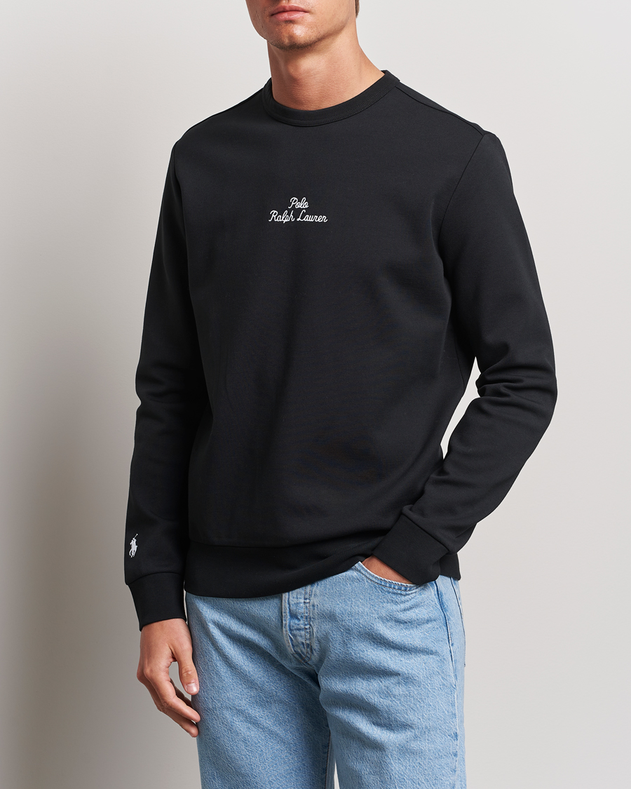 Herre | Nyheder | Polo Ralph Lauren | Center Logo Crew Neck Sweatshirt Black