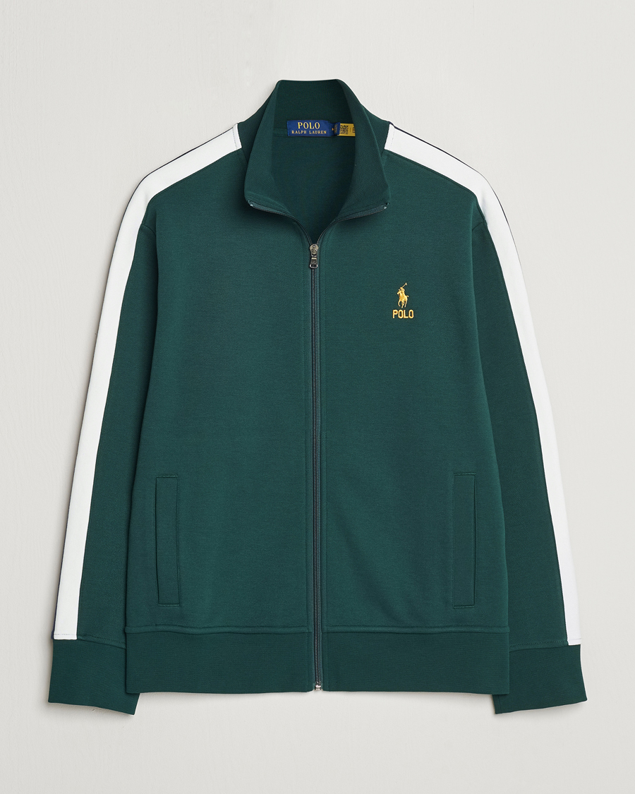 Herre | Trøjer | Polo Ralph Lauren | Double Knit Taped Track Jacket Moss Agate