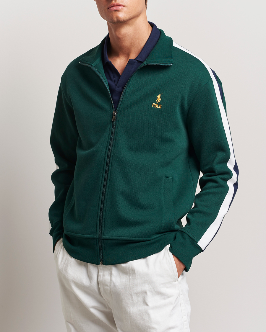 Herre |  | Polo Ralph Lauren | Double Knit Taped Track Jacket Moss Agate