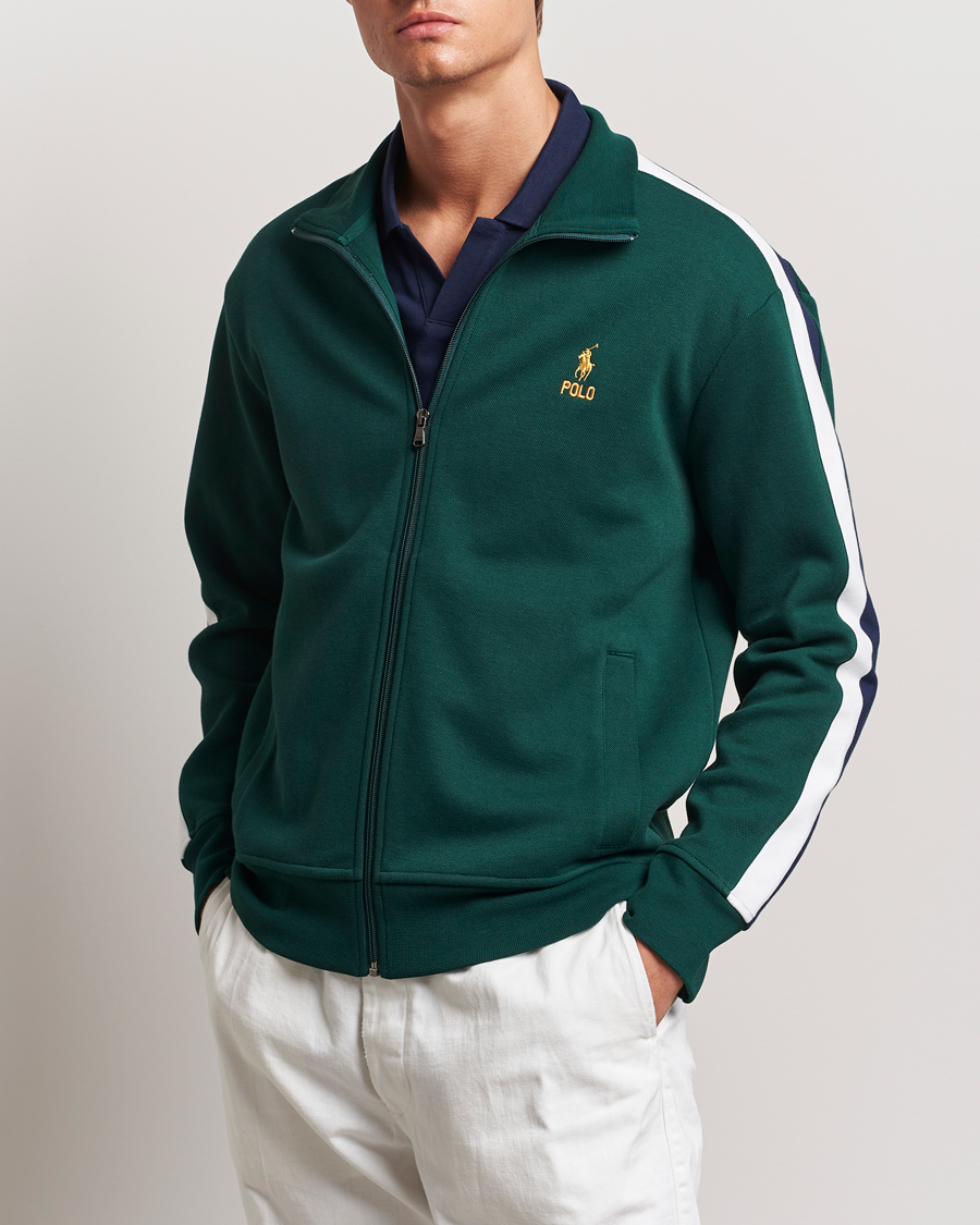 Herre | Trøjer | Polo Ralph Lauren | Double Knit Taped Track Jacket Moss Agate