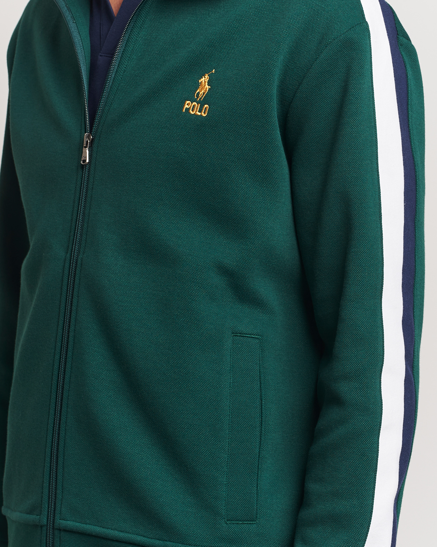 Herre | Trøjer | Polo Ralph Lauren | Double Knit Taped Track Jacket Moss Agate