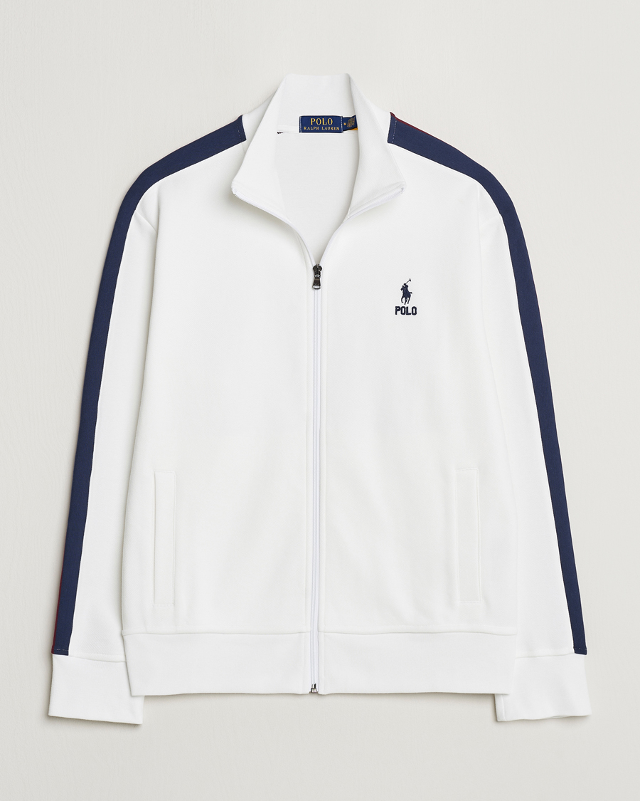 Herre | Trøjer | Polo Ralph Lauren | Double Knit Taped Track Jacket White