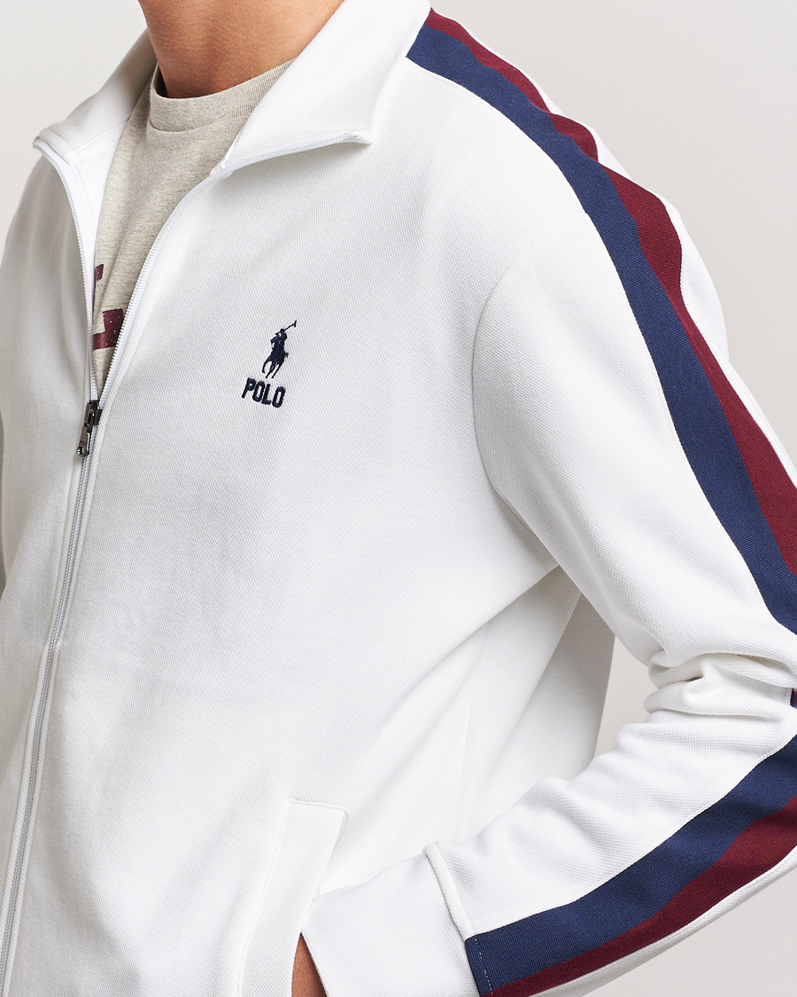 Herre | Trøjer | Polo Ralph Lauren | Double Knit Taped Track Jacket White