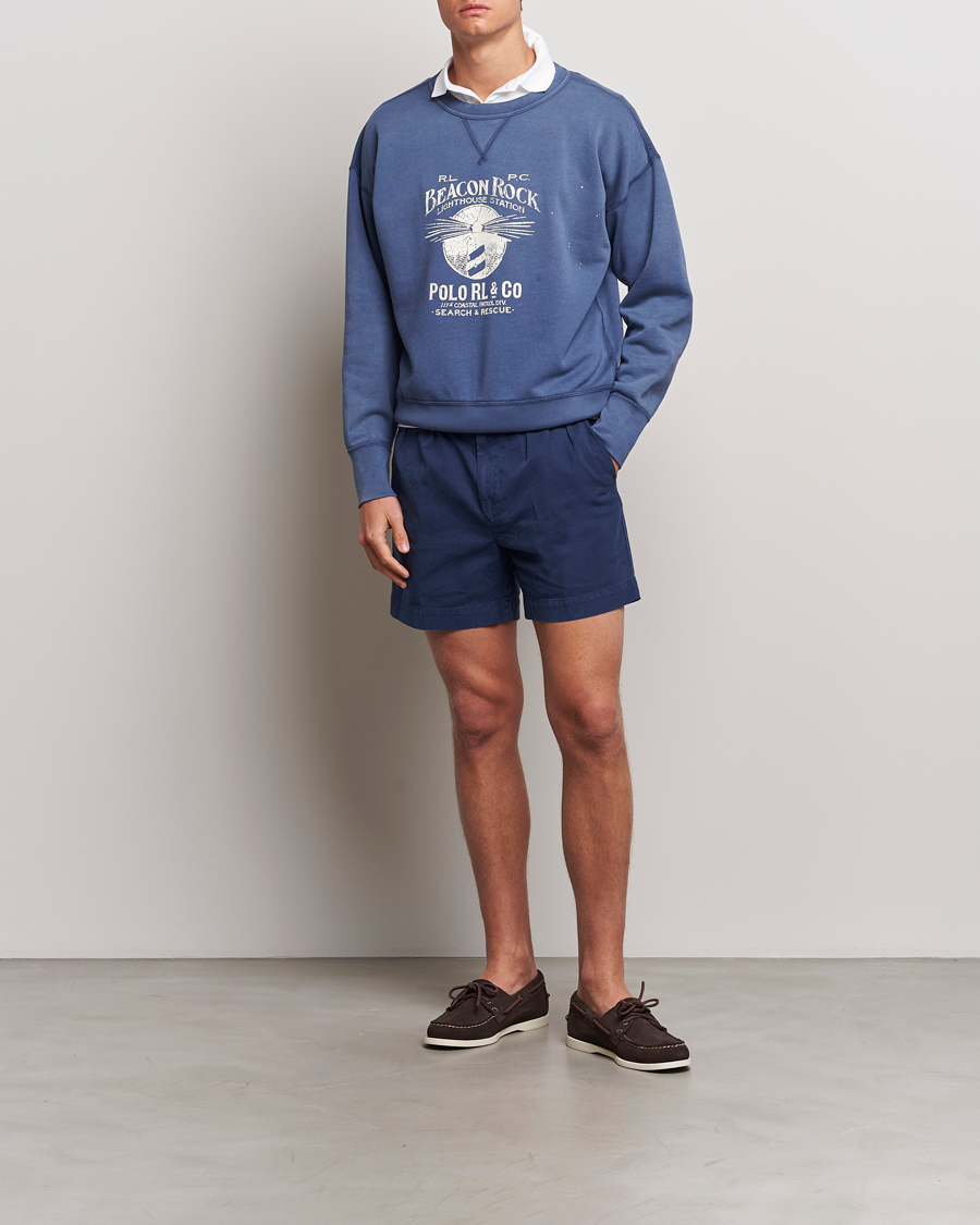 Herre | Trøjer | Polo Ralph Lauren | Graphic Fleece Sweatshirt Blue Heaven