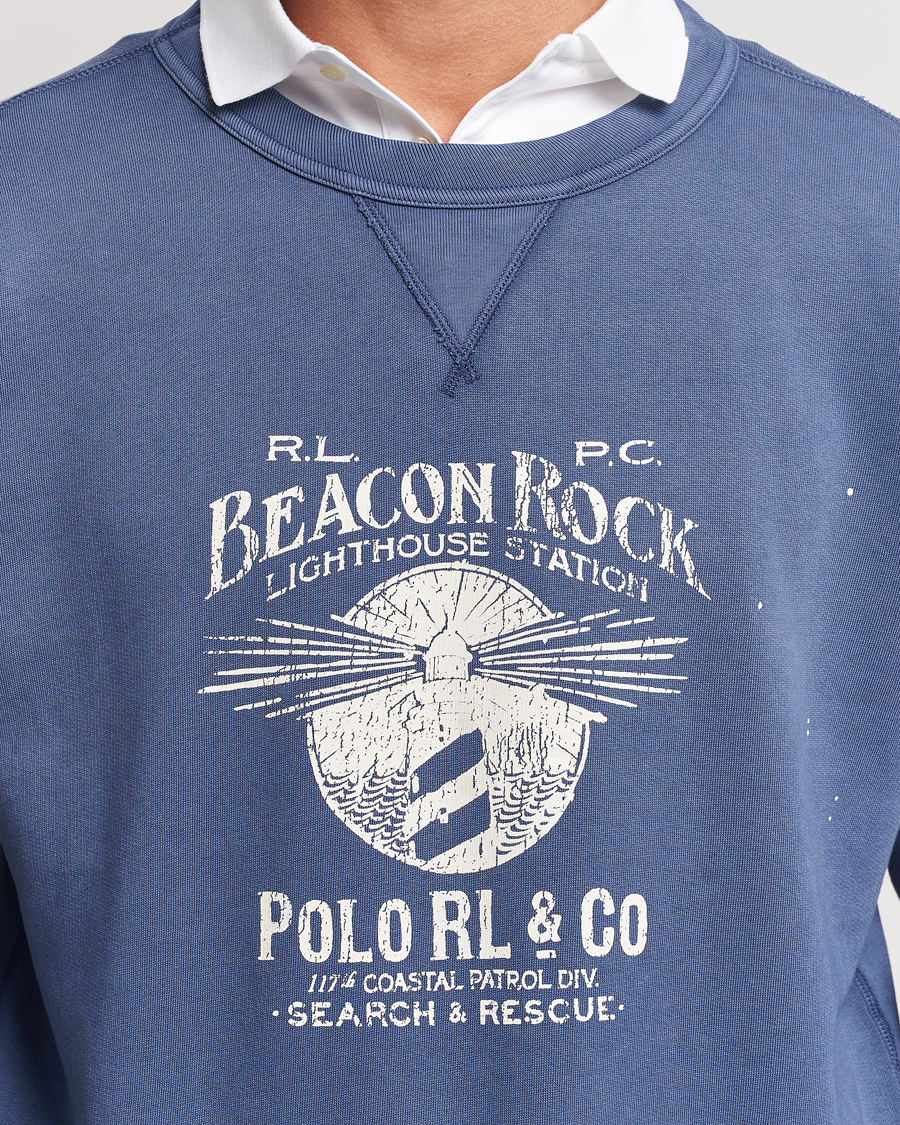 Herre | Trøjer | Polo Ralph Lauren | Graphic Fleece Sweatshirt Blue Heaven
