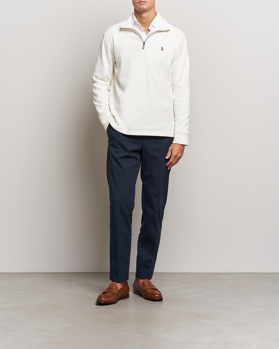 Herre | Trøjer | Polo Ralph Lauren | Double Knit Jaquard Half Zip Sweater Nevis