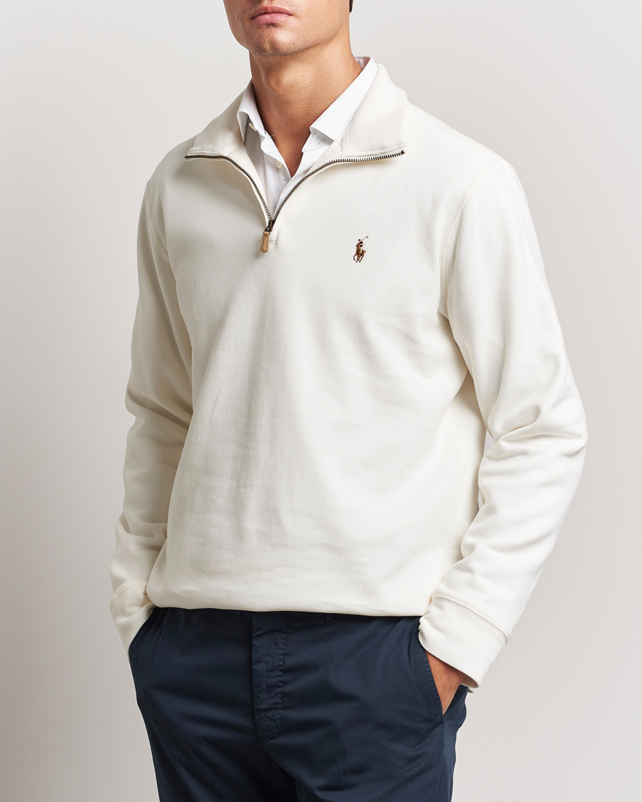 Herre | Trøjer | Polo Ralph Lauren | Double Knit Jaquard Half Zip Sweater Nevis