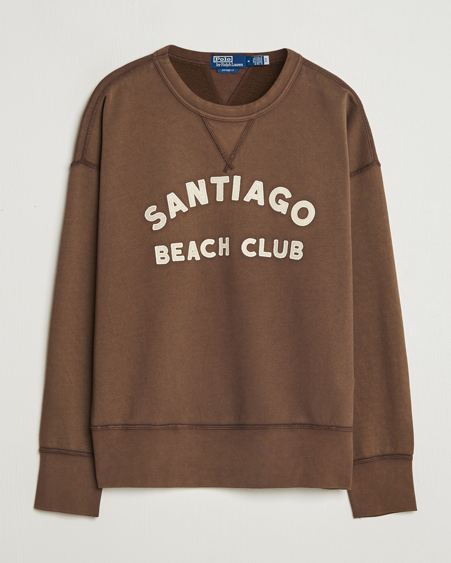 Herre | Trøjer | Polo Ralph Lauren | Graphic Vintage Fleece Sweatshirt Court Brown