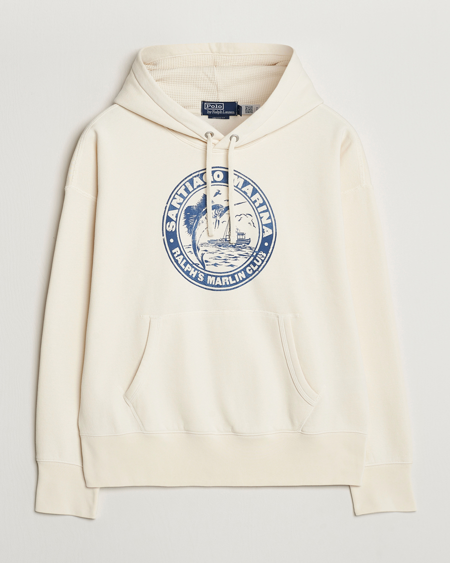 Herre | Trøjer | Polo Ralph Lauren | Graphic Vintage Fleece Hoodie Herbal Milk
