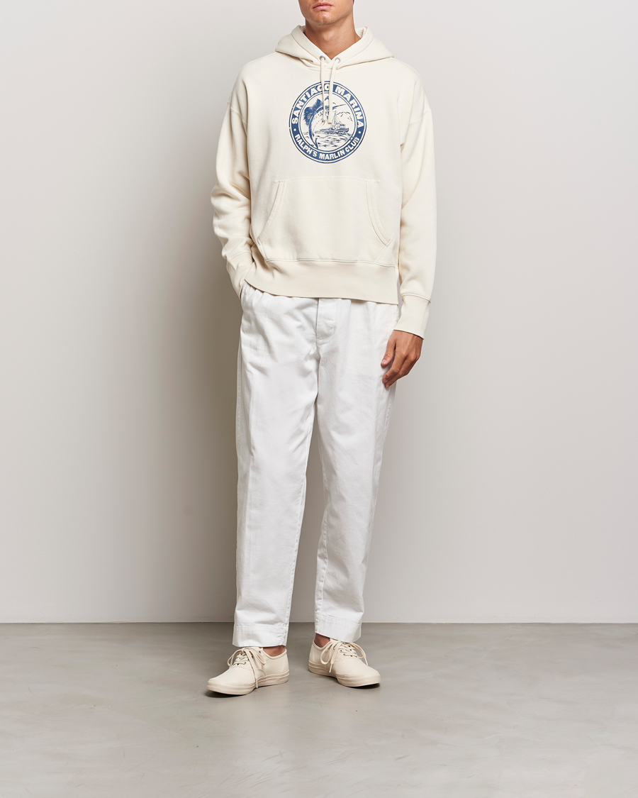 Herre | Trøjer | Polo Ralph Lauren | Graphic Vintage Fleece Hoodie Herbal Milk