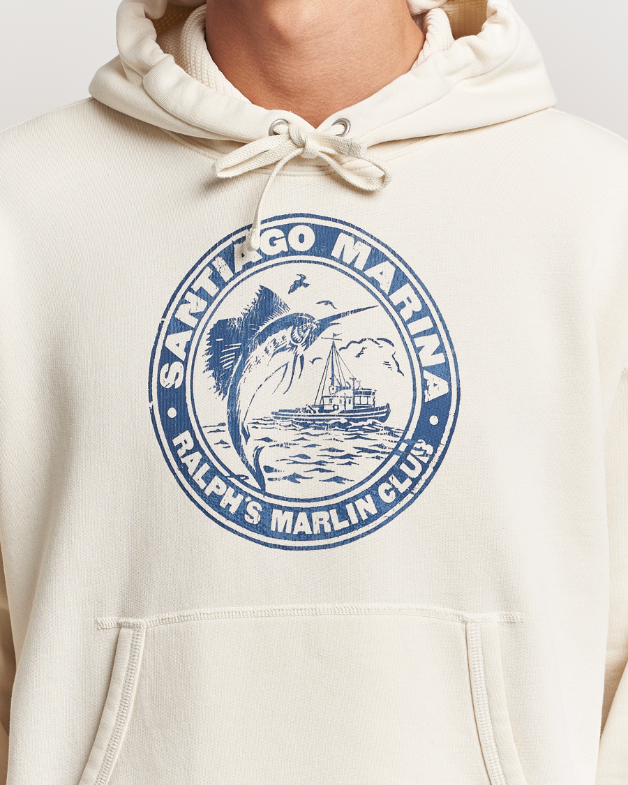 Herre | Trøjer | Polo Ralph Lauren | Graphic Vintage Fleece Hoodie Herbal Milk